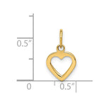 14K Polished Cut-out Heart Pendant - Product Photo