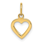 14K Polished Cut-out Heart Pendant - Product Photo