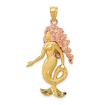 14k Two-Tone Mermaid Charm - Product Photo