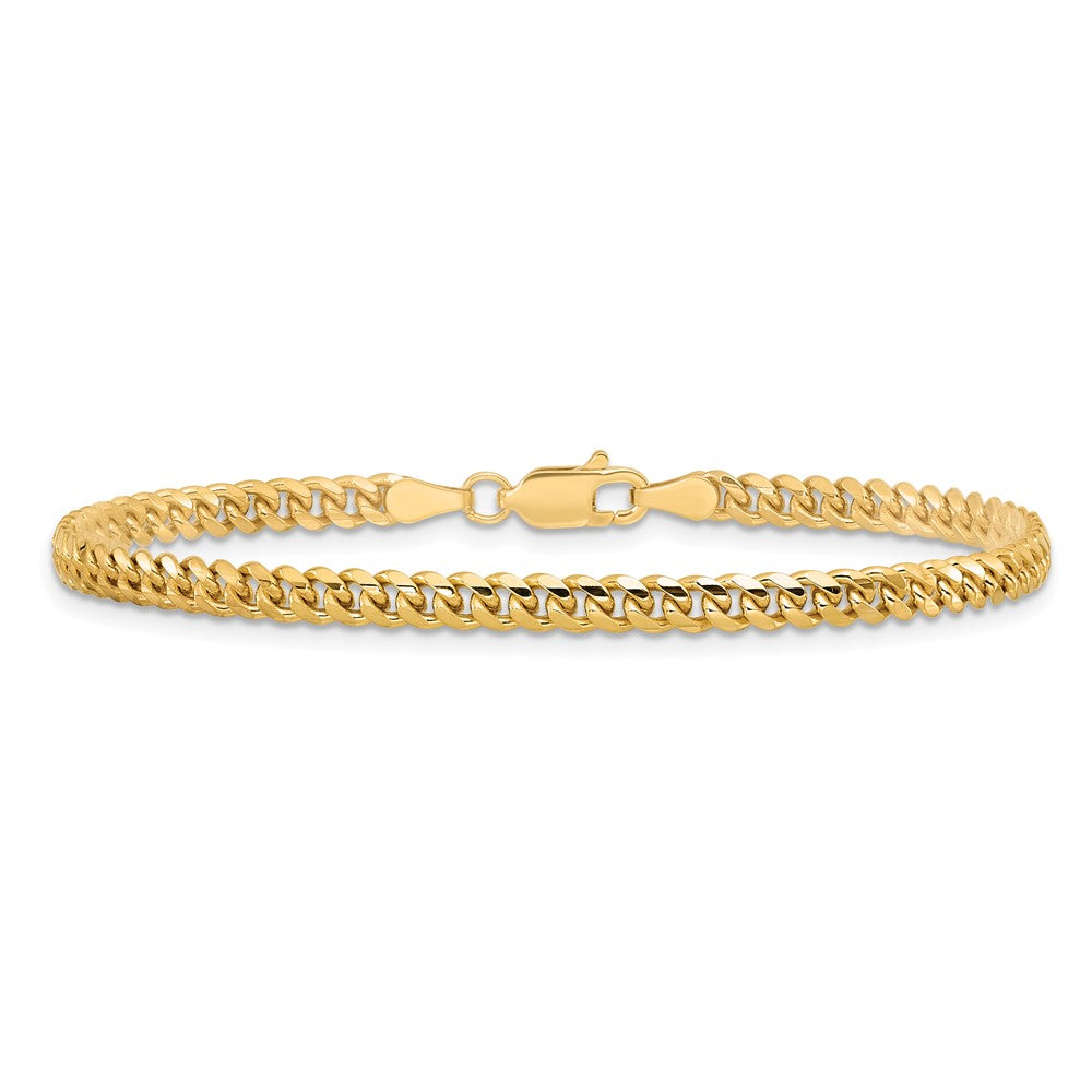 14k 3.5mm Solid Miami Cuban Chain - Product Photo