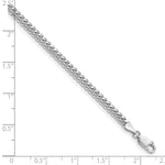 14k White Gold 3.5mm Solid Miami Cuban Chain - Product Photo