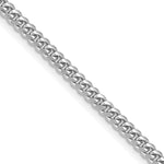 14k White Gold 3.5mm Solid Miami Cuban Chain - Product Photo