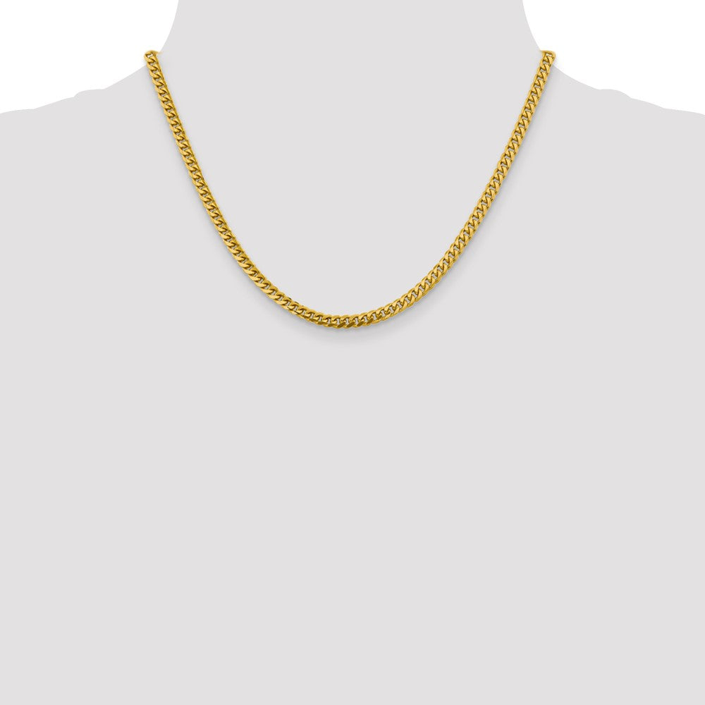 14k 4.25mm Solid Miami Cuban Chain - Product Photo