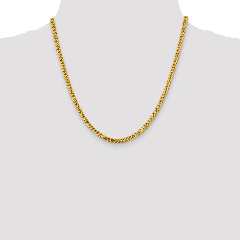 14k 4.25mm Solid Miami Cuban Chain - Product Photo