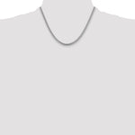 14k White Gold 4.25mm Solid Miami Cuban Chain - Product Photo