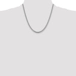 14k White Gold 4.25mm Solid Miami Cuban Chain - Product Photo