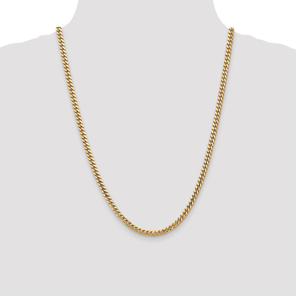 14k 4.3mm Solid Miami Cuban Chain - Product Photo