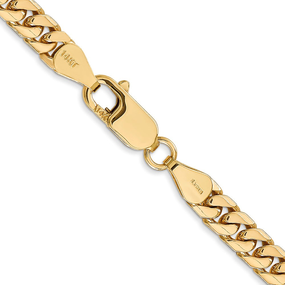 14k 5mm Solid Miami Cuban Chain - Product Photo