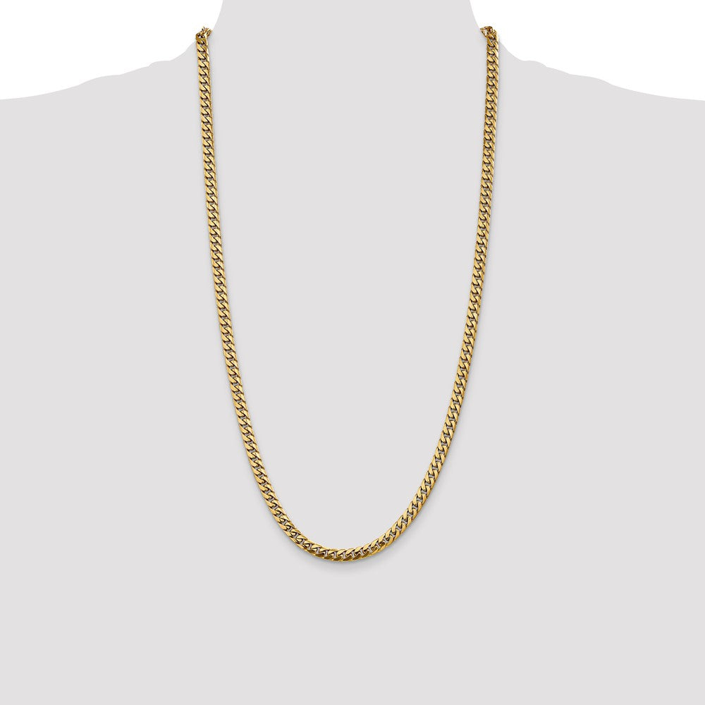 14k 5mm Solid Miami Cuban Chain - Product Photo