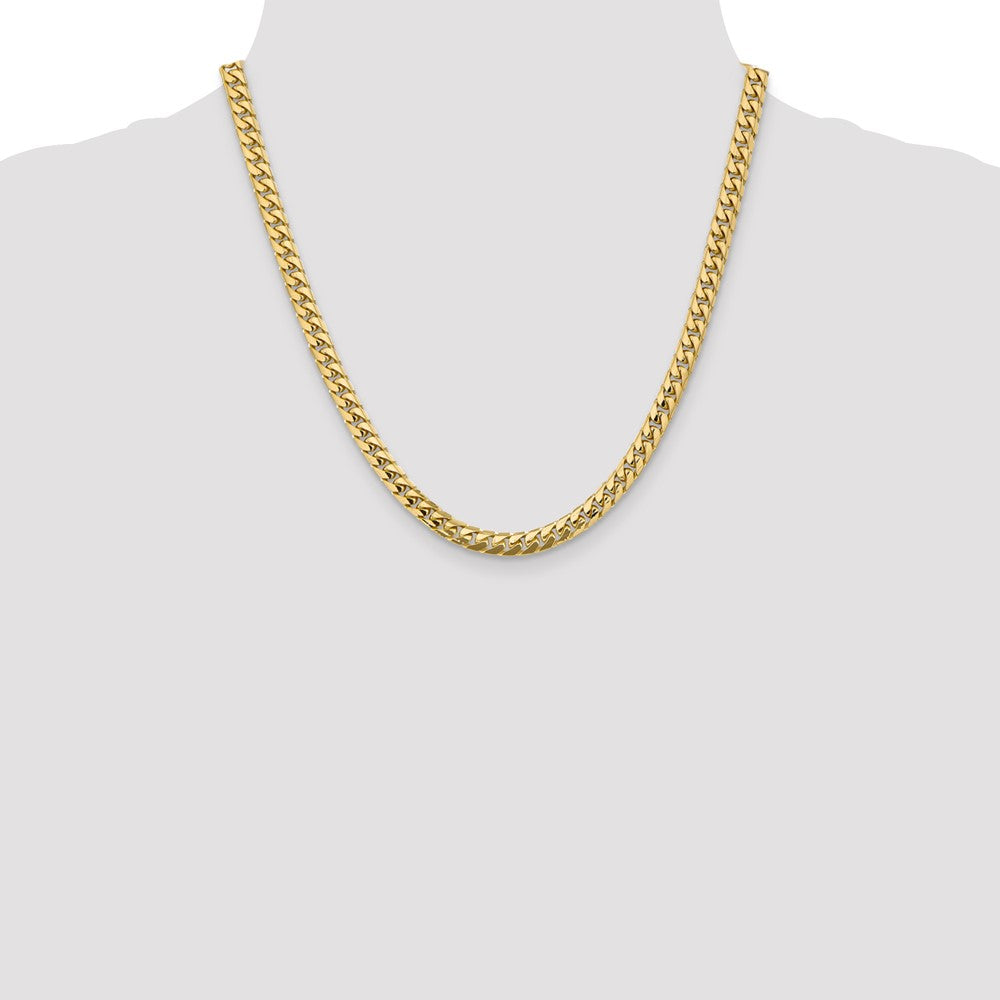 14k 5.5mm Solid Miami Cuban Chain - Product Photo