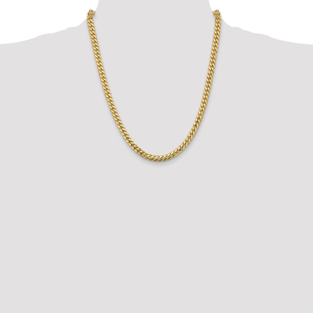14k 5.5mm Solid Miami Cuban Chain - Product Photo