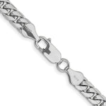 14k White Gold 5.5mm Solid Miami Cuban Chain - Product Photo