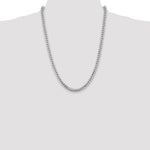 14k White Gold 5.5mm Solid Miami Cuban Chain - Product Photo