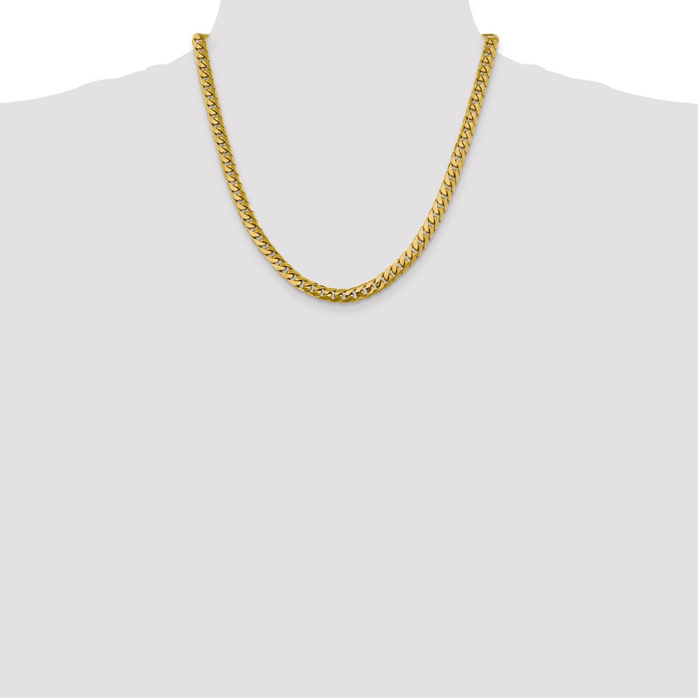14k 6.25mm Solid Miami Cuban Chain - Product Photo