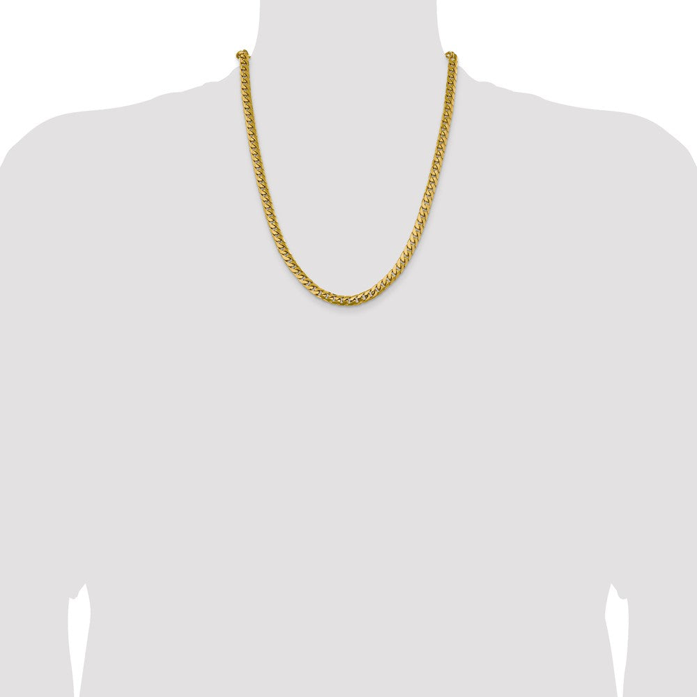 14k 6.25mm Solid Miami Cuban Chain - Product Photo