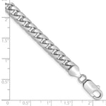 14k White Gold 6.25mm Solid Miami Cuban Chain - Product Photo