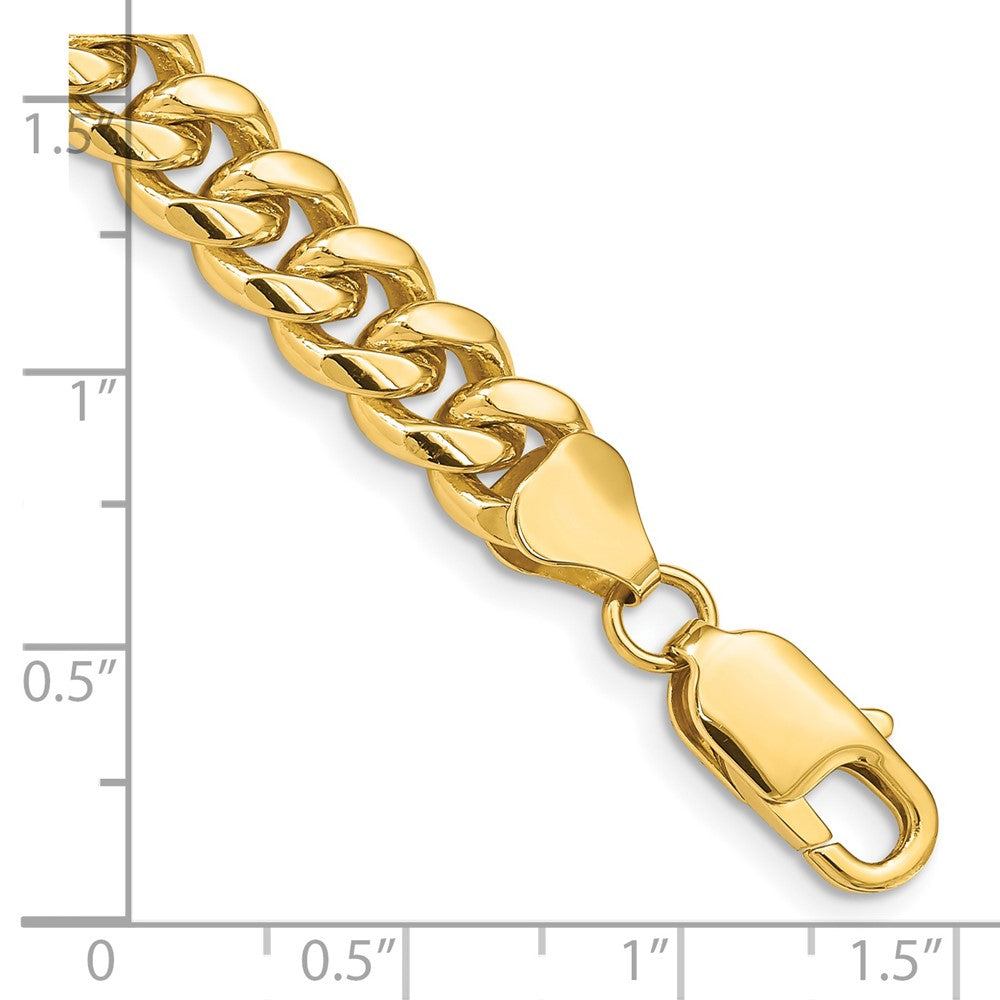 14k 6.75mm Solid Miami Cuban Chain - Product Photo