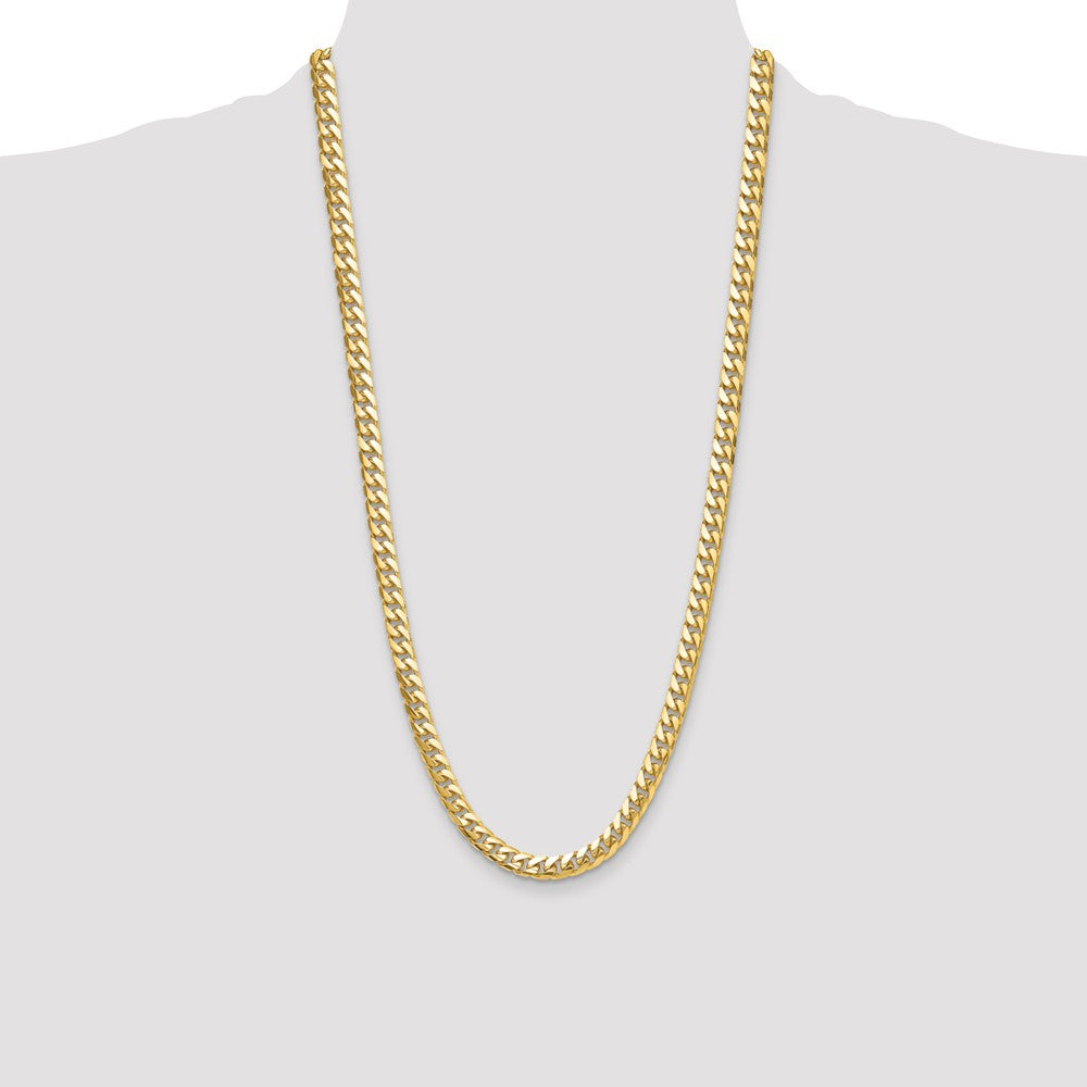 14k 8mm Solid Miami Cuban Chain - Product Photo