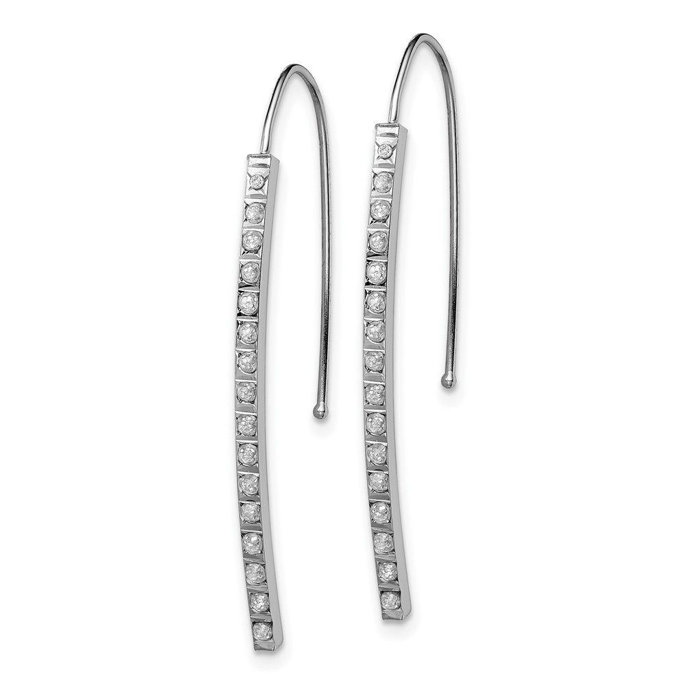 14K White Gold Diamond Fascination Diamond Dust/Accent Earrings - Product Photo