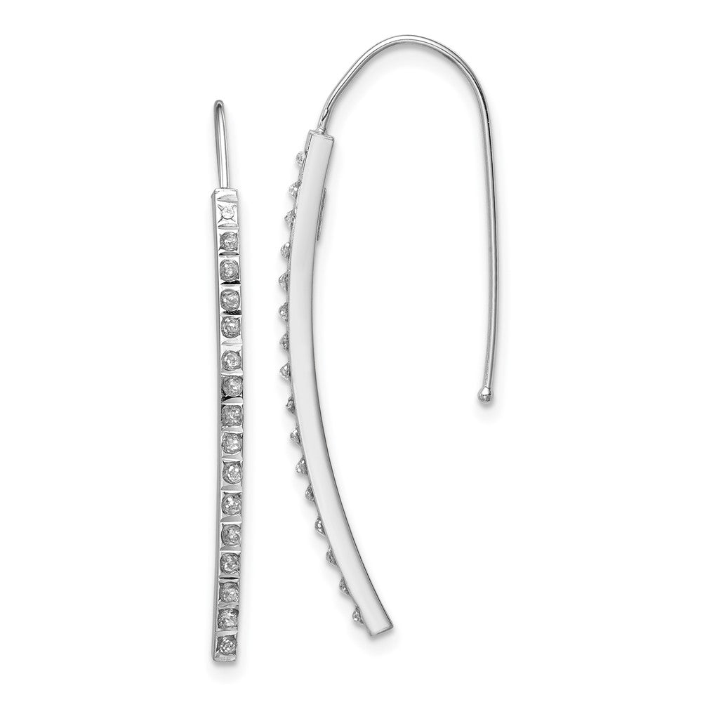 14K White Gold Diamond Fascination Diamond Dust/Accent Earrings - Product Photo