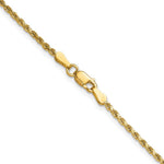 14k 2mm Semi-solid D/C Rope Chain - Product Photo