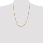 14k 2mm Semi-solid D/C Rope Chain - Product Photo