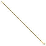 14k 2mm Semi-solid D/C Rope Chain - Product Photo