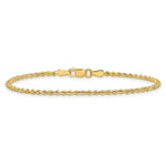 14k 2mm Semi-solid D/C Rope Chain - Product Photo