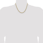 14k 2.5mm Semi-solid D/C Rope Chain - Product Photo