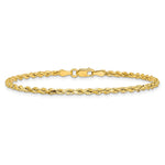 14k 2.5mm Semi-solid D/C Rope Chain - Product Photo