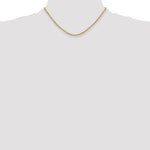 14k 3mm Semi-solid D/C Rope Chain - Product Photo