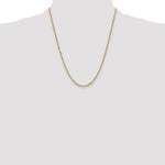 14k 3mm Semi-solid D/C Rope Chain - Product Photo