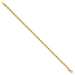 14k 3mm Semi-solid D/C Rope Chain - Product Photo