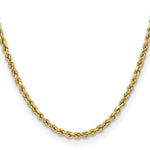 14k 3.5mm Semi-solid D/C Rope Chain - Product Photo