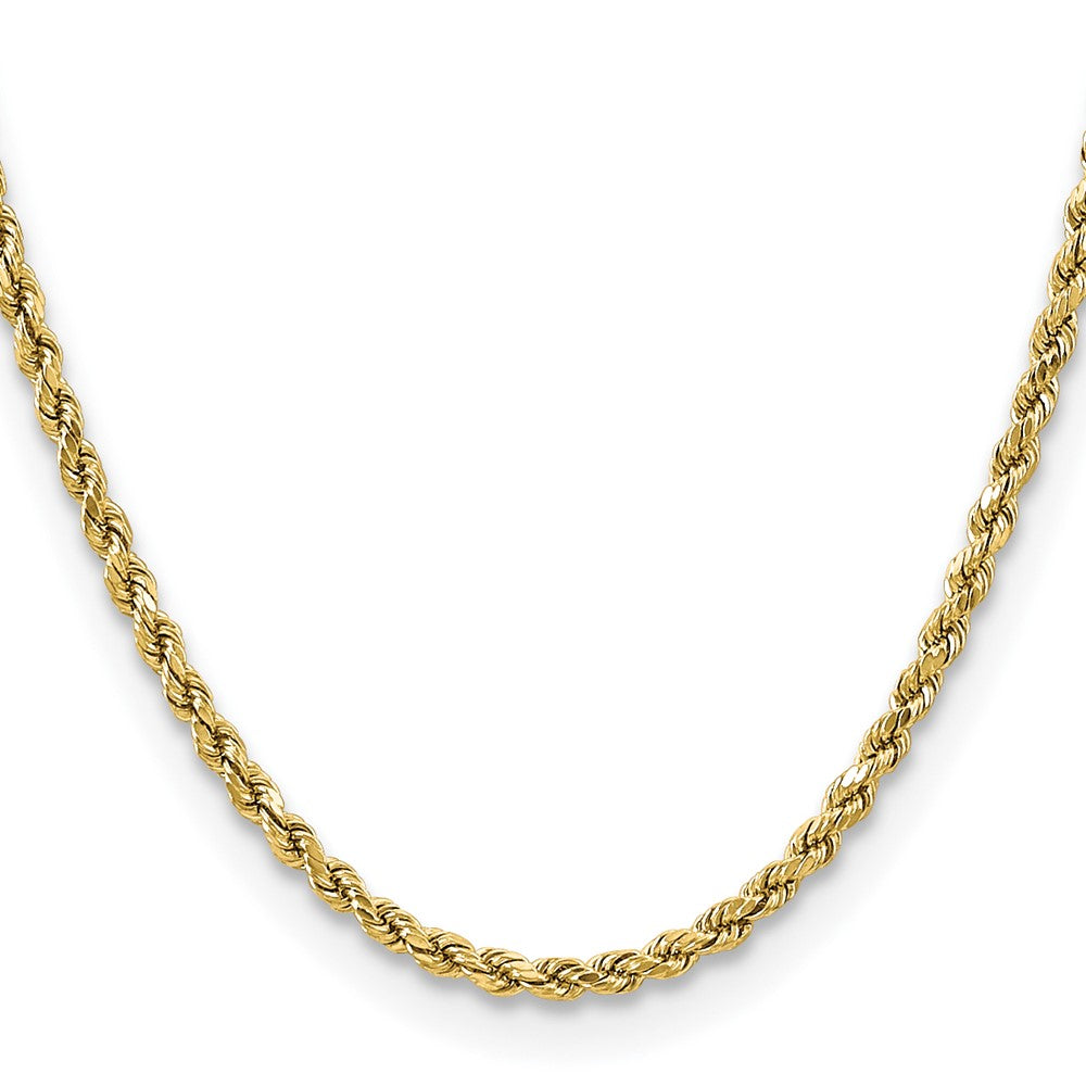 14k 3.5mm Semi-solid D/C Rope Chain - Product Photo