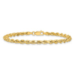 14k 3.5mm Semi-solid D/C Rope Chain - Product Photo