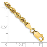 14k 3.5mm Semi-solid D/C Rope Chain - Product Photo