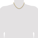 14k 4mm Semi-solid D/C Rope Chain - Product Photo