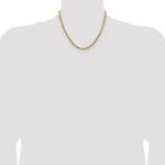 14k 4mm Semi-solid D/C Rope Chain - Product Photo