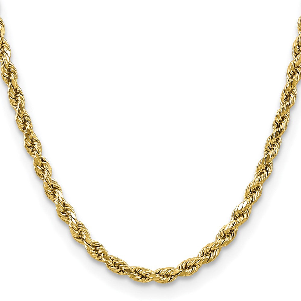 14k 4.9mm Semi-solid D/C Rope Chain - Product Photo