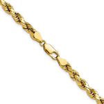 14k 4.9mm Semi-solid D/C Rope Chain - Product Photo