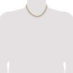 14k 4.9mm Semi-solid D/C Rope Chain - Product Photo