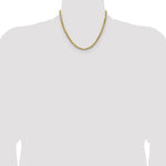 14k 4.9mm Semi-solid D/C Rope Chain - Product Photo