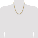 14k 4.9mm Semi-solid D/C Rope Chain - Product Photo