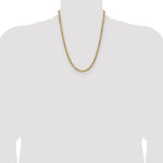 14k 4.9mm Semi-solid D/C Rope Chain - Product Photo