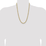 14k 4.9mm Semi-solid D/C Rope Chain - Product Photo