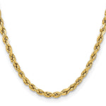 14k 5.5mm Semi-solid D/C Rope Chain - Product Photo