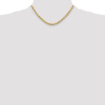 14k 5.5mm Semi-solid D/C Rope Chain - Product Photo
