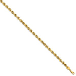 14k 5.5mm Semi-solid D/C Rope Chain - Product Photo