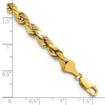 14k 5.5mm Semi-solid D/C Rope Chain - Product Photo